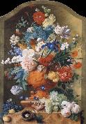 HUYSUM, Jan van Flowers in a Terracotta Vase oil painting